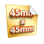naklejki kwadratowe 45x45 mm