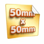 Naklejki kwadratowe 50 mm × 50 mm naklejki kwadratowe 50x50 mm