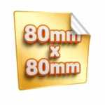 naklejki kwadratowe 80x80 mm