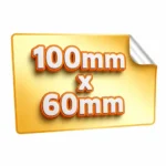 naklejki prostokątne 100x60 mm