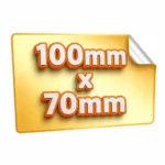 Naklejki prostokątne 100 mm × 70 mm naklejki prostokątne 100x70 mm