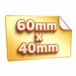 naklejki prostokątne 60x40 mm