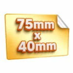 naklejki prostokątne 75x40 mm