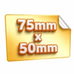 Naklejki prostokątne 75 mm × 50 mm naklejki prostokątne 75x50 mm