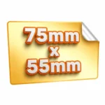 Naklejki prostokątne 75 mm × 55 mm naklejki prostokątne 75x55 mm