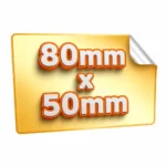 naklejki prostokątne 80x50 mm