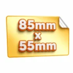 Naklejki prostokątne 85 mm × 55 mm naklejki prostokątne 85x55 mm