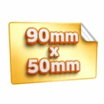 Naklejki prostokątne 90 mm × 50 mm naklejki prostokątne 90x50 mm