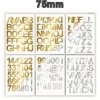 Samoprzylepny alfabet i cyfry 75 mm - miniatura produktu