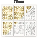 Samoprzylepny alfabet i cyfry 75 mm - miniatura Samoprzylepny alfabet i cyfry 75 mm - miniatura produktu