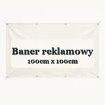 Drukowany baner reklamowy 100cm x 100cm - czytelna miniatura wariantu