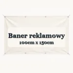 Drukowany baner reklamowy 100cm x 150cm - czytelna miniatura wariantu