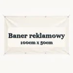 Drukowany baner reklamowy 100cm x 50cm - czytelna miniatura wariantu