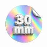naklejki hologramowe kółko 30mm - folia pryzmatyczna VIP Drukarnia