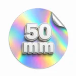 naklejki hologramowe kółko 50mm - folia pryzmatyczna VIP Drukarnia