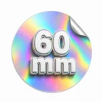 naklejki hologramowe kółko 60mm - folia pryzmatyczna VIP Drukarnia