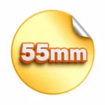 Naklejki okrągłe 55 mm naklejki okrągłe 55 mm - druk naklejek VIP Drukarnia