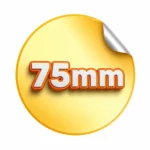 naklejki okrągłe 75 mm - druk naklejek VIP Drukarnia