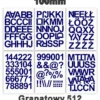 Samoprzylepny alfabet i cyfry 100 mm kolor granatowy Samoprzylepny alfabet i cyfry 100 mm kolor granatowy z folii winylowej